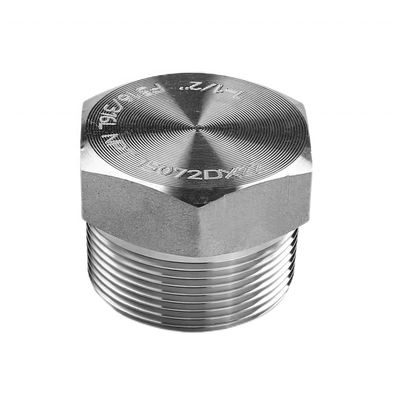 Plaquette hexagonale en argent forgé à haute pression NPT pour acier inoxydable 304 316 316L