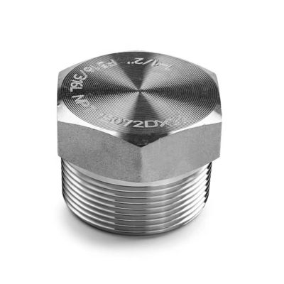 Plaquette hexagonale en argent forgé à haute pression NPT pour acier inoxydable 304 316 316L