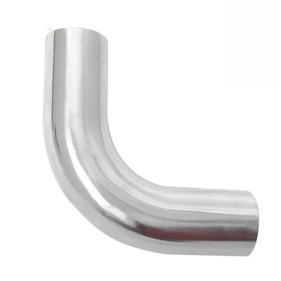 Acier inoxydable 304 316L à long rayon soudé à 90 degrés