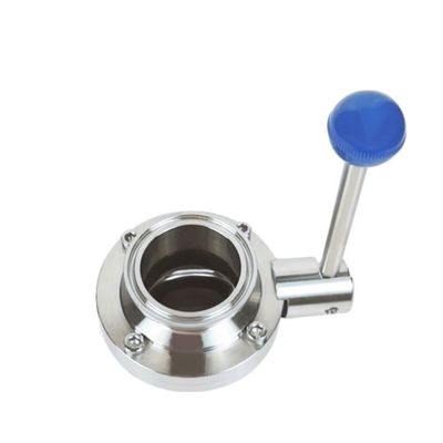 Clampe de connexion de bière en acier inoxydable Epdm Silicium manuel Tri Clampe soupape papillon