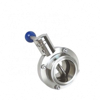 Clampe de connexion de bière en acier inoxydable Epdm Silicium manuel Tri Clampe soupape papillon