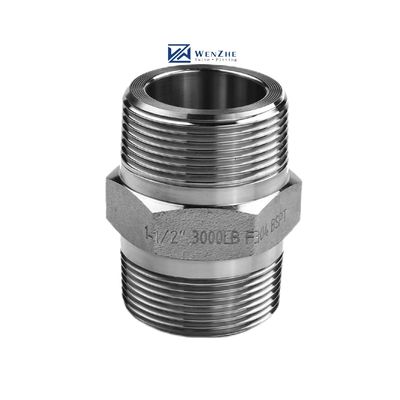SS304 316 316L Tête hexagonale forgée à haute pression 300 bar fils mâles égaux/tête réductrice