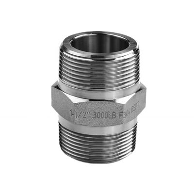 SS304 316 316L Tête hexagonale forgée à haute pression 300 bar fils mâles égaux/tête réductrice