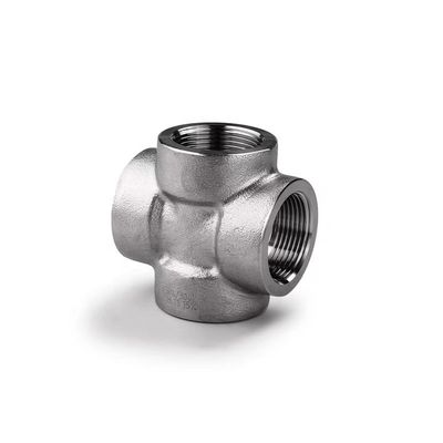 304 316 316 L acier au carbone forgé sous haute pression fileté/SW Cross 1/4''-4.0' NPT BSPT