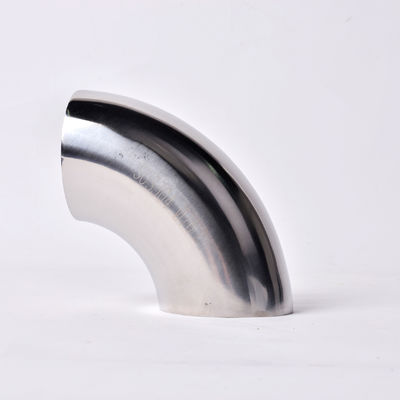 Pièces sanitaires SS304L/SS316L à soudage à 90 degrés, coude avec code tête ronde
