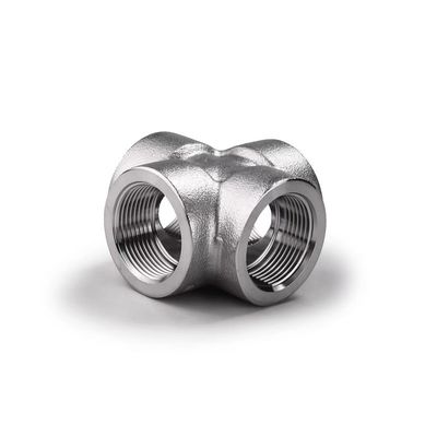 304 316 316 L acier au carbone forgé sous haute pression fileté/SW Cross 1/4''-4.0' NPT BSPT