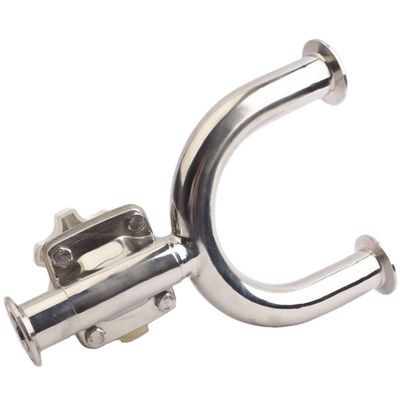 Valve de diaphragme en acier inoxydable hygiénique de type U avec matériau de carrosserie SS304/SS316L