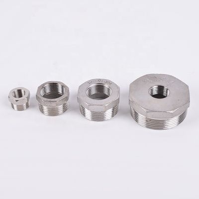 Acier inoxydable forgé 201 304 Pipe Fitting Hex Bushing Core Bushing Femme mâle joint de fil
