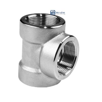 Acier inoxydable 304 316 316L 3000 LB 6000LB Tee forgé pour raccords de tuyauterie haute pression