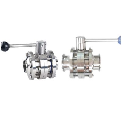 Ventilateurs hygiéniques soudés à trois pièces pour la vente au détail en SS304 / 316L