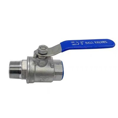 Acier inoxydable 304 316 2PC soupape à bille NPT/BSP fil 1/4''-4.0'' couverture de la poignée de connexion en vinyle