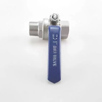 Acier inoxydable 304 316 2PC soupape à bille NPT/BSP fil 1/4''-4.0'' couverture de la poignée de connexion en vinyle