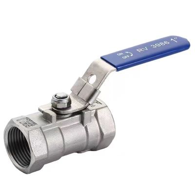 WZSS201 304 316 1 PC soupape à bille manuelle en acier inoxydable avec verrouillage NPT BSP BSPT 1/4''-4.0