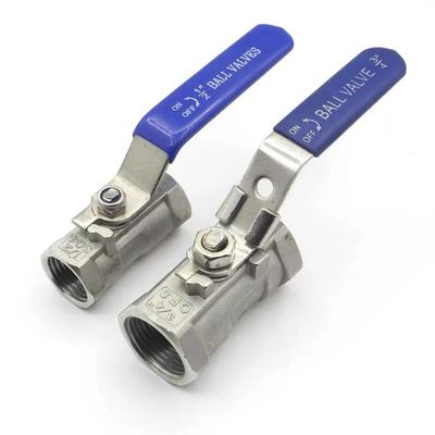 WZSS201 304 316 1 PC soupape à bille manuelle en acier inoxydable avec verrouillage NPT BSP BSPT 1/4''-4.0