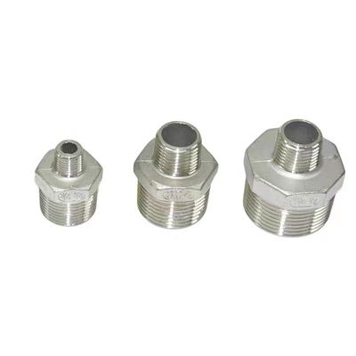 Pièces de tuyauterie en acier inoxydable pour tuyauterie filetée en 201 304 316 NPT BSPT DIN