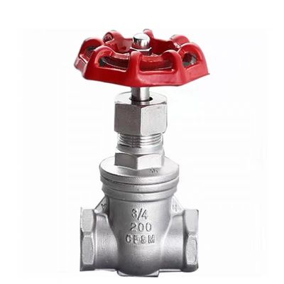 CF8 Valve de sortie manuelle à fil interne pour l'huile gazeuse à eau DN5-DN200 Code de tête cylindrique