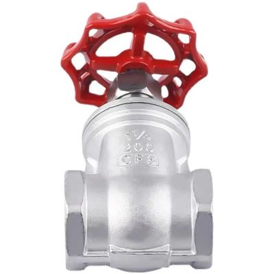CF8 Valve de sortie manuelle à fil interne pour l'huile gazeuse à eau DN5-DN200 Code de tête cylindrique