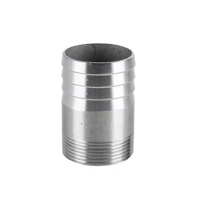 SS201 304 316 NPT BSP DIN tuyau de coulée mâle fileté à vis à tétons