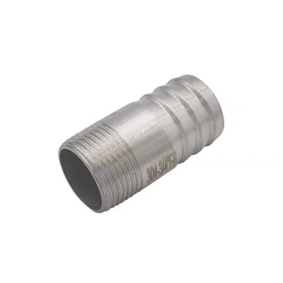 SS201 304 316 NPT BSP DIN tuyau de coulée mâle fileté à vis à tétons