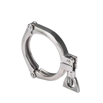 Support personnalisé trois pièces de pinceau ferrule en acier inoxydable 304 316 316L DIN SMS 3A