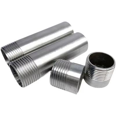50 mm de longueur SS304 NPT single nipple pour 201 304 316 en acier inoxydable à fonte d'argent
