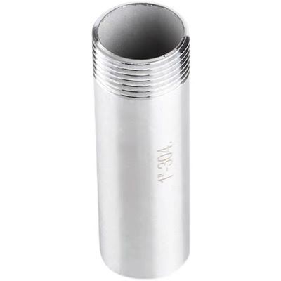 50 mm de longueur SS304 NPT single nipple pour 201 304 316 en acier inoxydable à fonte d'argent