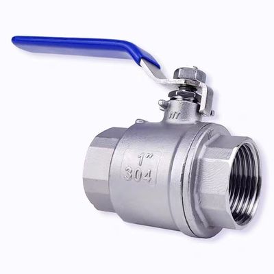 Connexion filetée en acier inoxydable argenté 201 304 316 soupape à bille féminine NPT BSP BSPT