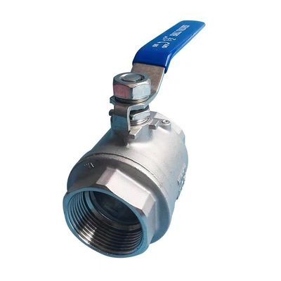 Connexion filetée en acier inoxydable argenté 201 304 316 soupape à bille féminine NPT BSP BSPT