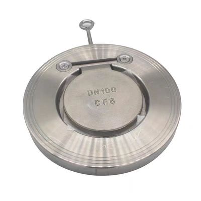 304 316 Vanne de freinage à bascule à plaquette mince en acier inoxydable pour applications industrielles