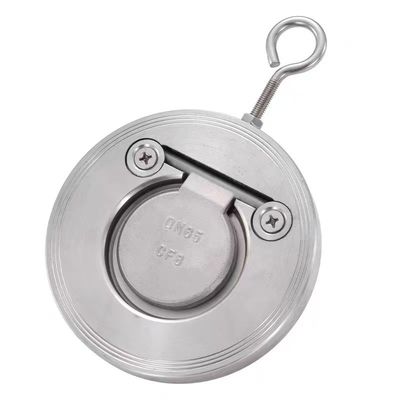 304 316 Vanne de freinage à bascule à plaquette mince en acier inoxydable pour applications industrielles