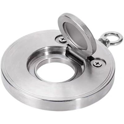 304 316 Vanne de freinage à bascule à plaquette mince en acier inoxydable pour applications industrielles
