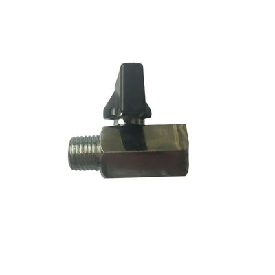 Mini soupape à bille en laiton BSP mâle à femelle petite soupape d'arrêt 1/8 "à usage général