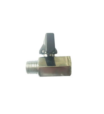 Mini soupape à bille en laiton BSP mâle à femelle petite soupape d'arrêt 1/8 "à usage général