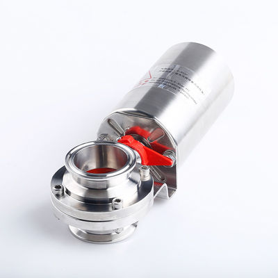 Valve de papillon pneumatique sanitaire de qualité alimentaire avec 304 316L en acier inoxydable et pince