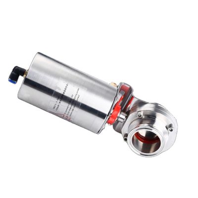 Valve de papillon pneumatique sanitaire de qualité alimentaire avec 304 316L en acier inoxydable et pince