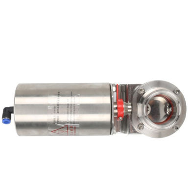 Valve papillon de l'industrie alimentaire avec structure en acier inoxydable et certification ISO9001