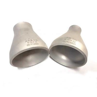 Acier inoxydable 304 316 316L réducteur excentrique concentrique DN25-DN100 argent 1/4'-40