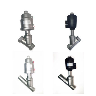 Ventilateur pneumatique de siège d'angle de type 304 Y en acier inoxydable pour système de contrôle de l'air sanitaire