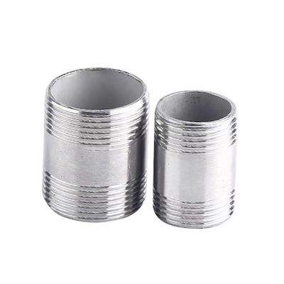 WZ 1/8"-4" en acier inoxydable 201 301 316 NPT BSP raccord de tuyau fileté NIPPLE