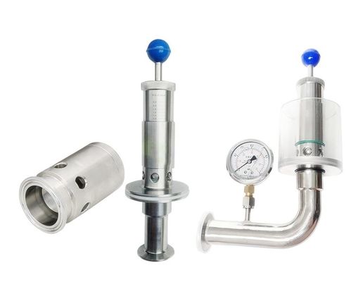 SS 304 316L Valve de décharge de contrôle de la sécurité de la pression avec connexion de bout de pince