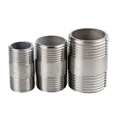 WZ 1/8"-4" en acier inoxydable 201 301 316 NPT BSP raccord de tuyau fileté NIPPLE