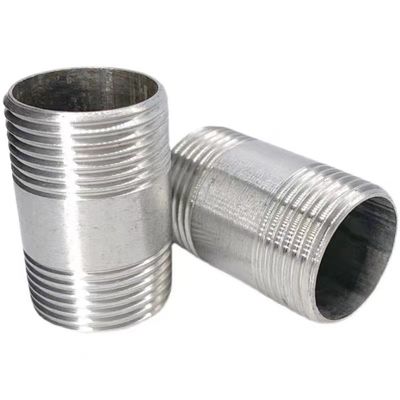 WZ 1/8"-4" en acier inoxydable 201 301 316 NPT BSP raccord de tuyau fileté NIPPLE