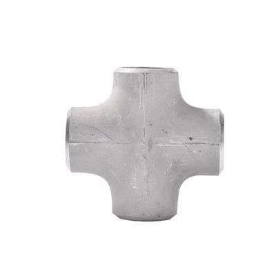Pipe de soudage à bout en acier inoxydable SCH40S équipée d'un connecteur croisé 4 voies de 1 à 4 pouces DN25 à DN100