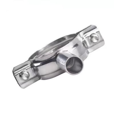 Cadeau de tête ronde SS201304 Maillot de suspension de tube en acier inoxydable longueur 45 mm avec polissage