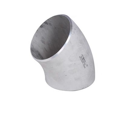 Acier inoxydable 304 316 45 degrés long rayon coude 1"-4" DN25-DN100 Code de tête cylindrique