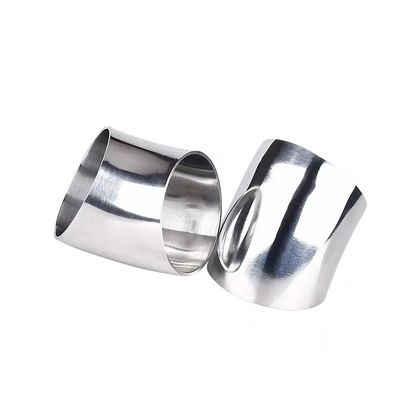 L'acier inoxydable standard ANSI 304 316 316L soudé pour l'hygiène avec courbure de coude 45 degrés 15-325