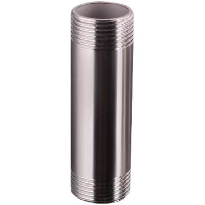 DN6*50-300 mm en acier inoxydable 201 304 fileté à long tonneau pour raccords de tuyaux BSP