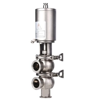 WZ sanitaire en acier inoxydable 3 voies pneumatique arrêt de retour de soupape pour vos besoins