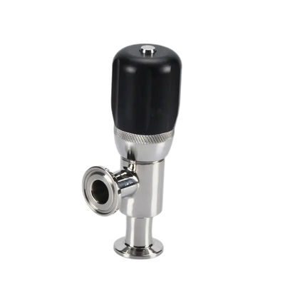 Valve d'évacuation de la pince sanitaire générale avec tête cylindrique au code SS304 316 316L