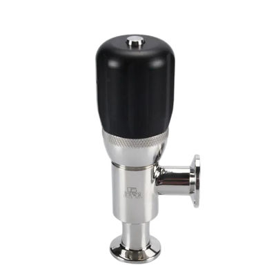 Valve d'évacuation de la pince sanitaire générale avec tête cylindrique au code SS304 316 316L